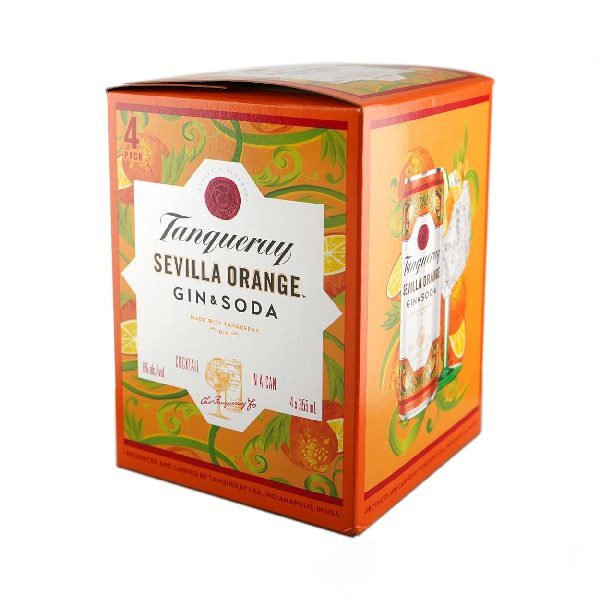 Tanqueray Orange Gin and Soda<br>4x355ml 6%
