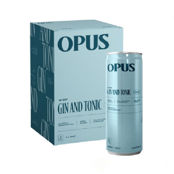 OPUS GIN AND TONIC<br>4x355ml 0%