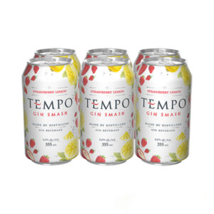 TEMPO GIN SMASH STRAWBERRY LEMON<br>6x355ml 5%